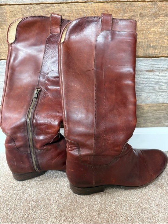Frye Shoes - Frye Classic Brown Leather Women's Riding Boots